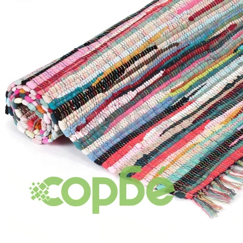 Ръчно тъкан Chindi килим, 160x230 см, многоцветен ➤ топ цена ➤ sorbe.bg