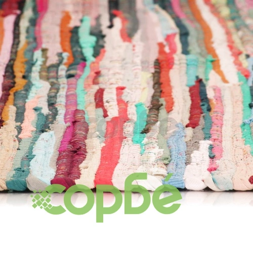 Ръчно тъкан Chindi килим, 160x230 см, многоцветен ➤ топ цена ➤ sorbe.bg