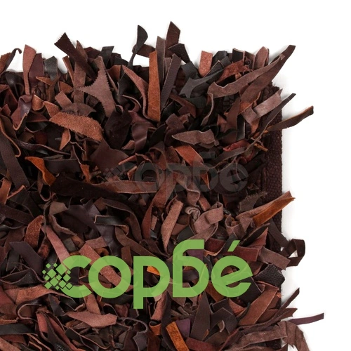 Рошав килим от естествена кожа, 190x280 см, кафяв ➤ топ цена ➤ sorbe.bg