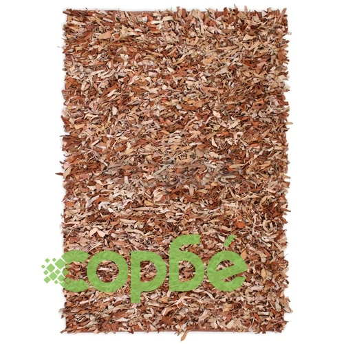 Рошав килим от естествена кожа, 160x230 см, жълтокафяв ➤ топ цена ➤ sorbe.bg