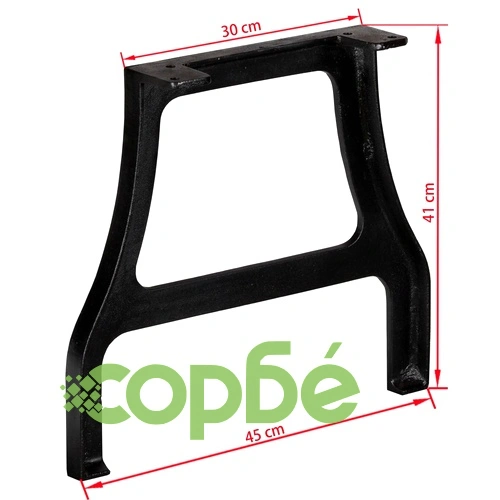 Крака за маса за кафе, 2 бр, A-образни, чугун ➤ топ цена ➤ sorbe.bg