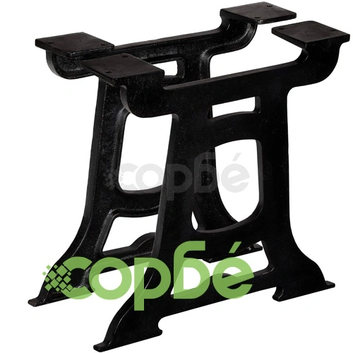 Крака за маса за кафе, 2 бр, Y-образни, чугун  ➤ топ цена ➤ sorbe.bg