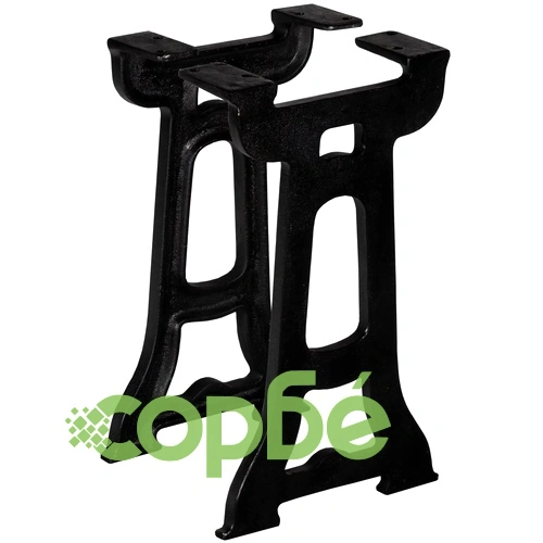 Крака за пейка, 2 бр, Y-образни, чугун ➤ топ цена ➤ sorbe.bg