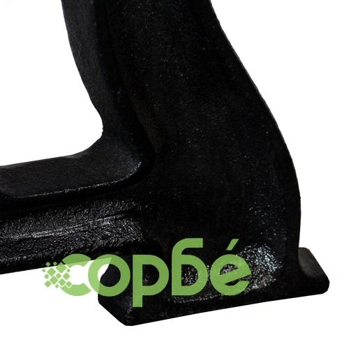 Крака за пейка, 2 бр, Y-образни, чугун ➤ топ цена ➤ sorbe.bg