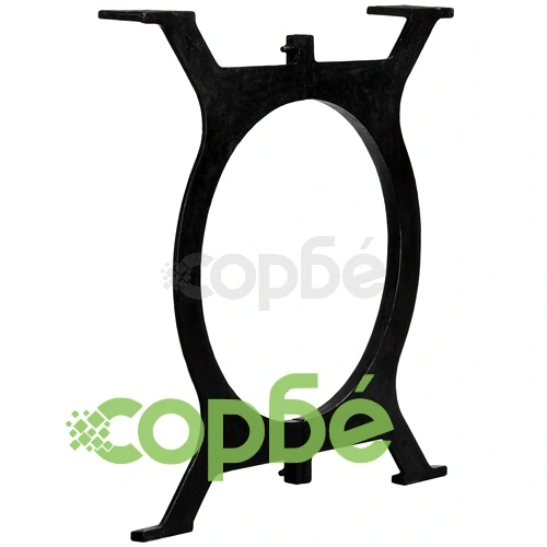 Крака за трапезна маса, 2 бр, O-образни, чугун ➤ топ цена ➤ sorbe.bg