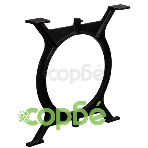 Крака за трапезна маса, 2 бр, O-образни, чугун ➤ топ цена ➤ sorbe.bg