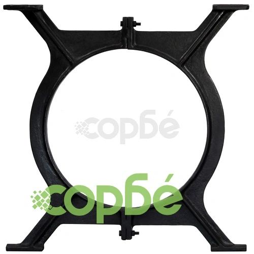 Крака за трапезна маса, 2 бр, O-образни, чугун ➤ топ цена ➤ sorbe.bg