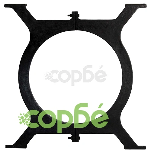 Крака за трапезна маса, 2 бр, O-образни, чугун ➤ топ цена ➤ sorbe.bg