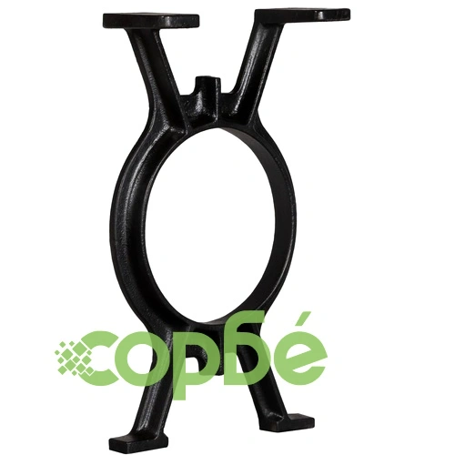 Крака за пейка, 2 бр, O-образни, чугун ➤ топ цена ➤ sorbe.bg