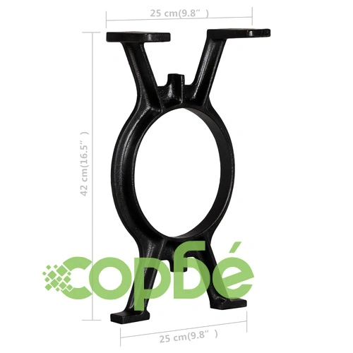 Крака за пейка, 2 бр, O-образни, чугун ➤ топ цена ➤ sorbe.bg
