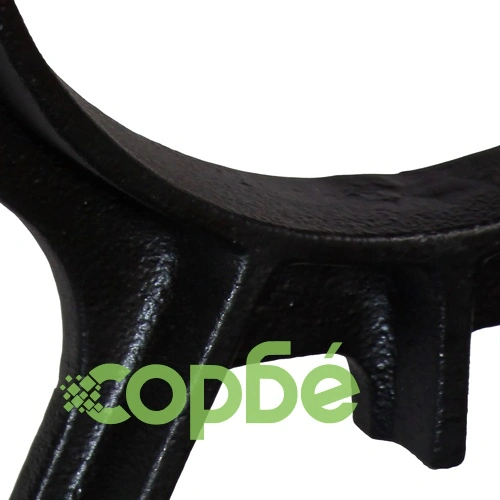 Крака за пейка, 2 бр, O-образни, чугун ➤ топ цена ➤ sorbe.bg