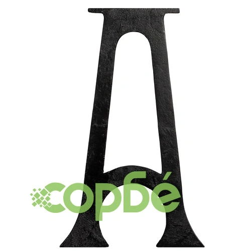 Крака за пейка, 2 бр, арковидна основа, A-образни, чугун ➤ топ цена ➤ sorbe.bg