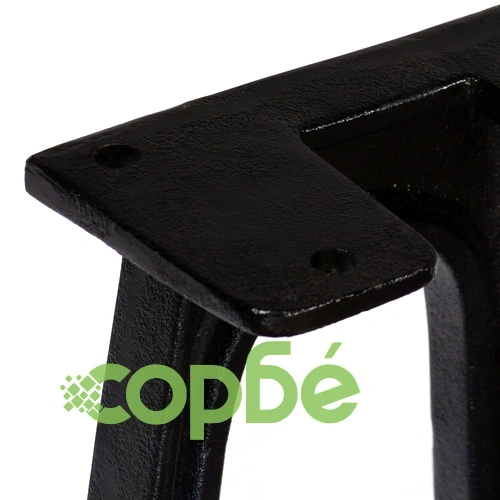 Крака за пейка, 2 бр, арковидна основа, A-образни, чугун ➤ топ цена ➤ sorbe.bg