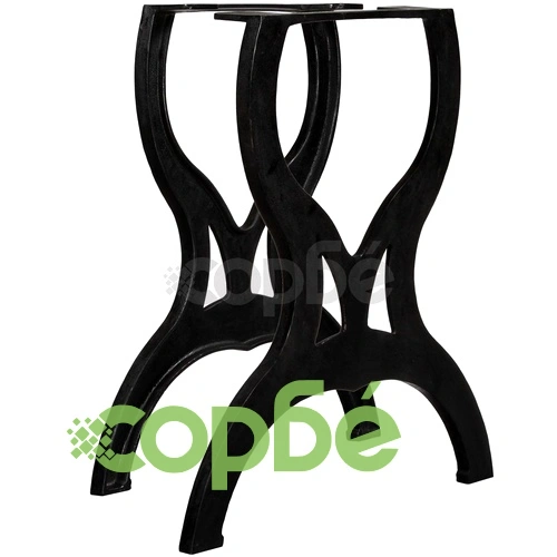 Крака за трапезна маса, 2 бр, Х-образни, чугун ➤ топ цена ➤ sorbe.bg