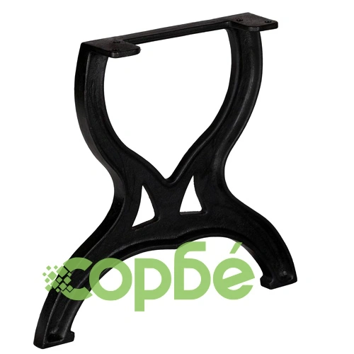 Крака за маса за кафе, 2 бр, X-образни, чугун ➤ топ цена ➤ sorbe.bg