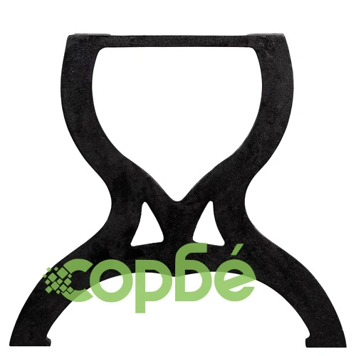 Крака за маса за кафе, 2 бр, X-образни, чугун ➤ топ цена ➤ sorbe.bg