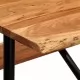 Бар маса с пейки, акация масив, 80x50x107 см 