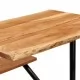 Бар маса с пейки, акация масив, 180x50x107 см 