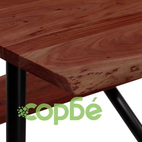 Бар маса с пейки, регенерирано дърво масив, 120x50x107 см  ➤ топ цена ➤ sorbe.bg