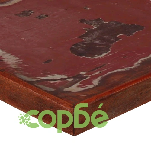 Бар маса, регенерирано дърво масив, многоцветна, 120x60x107 см ➤ топ цена ➤ sorbe.bg