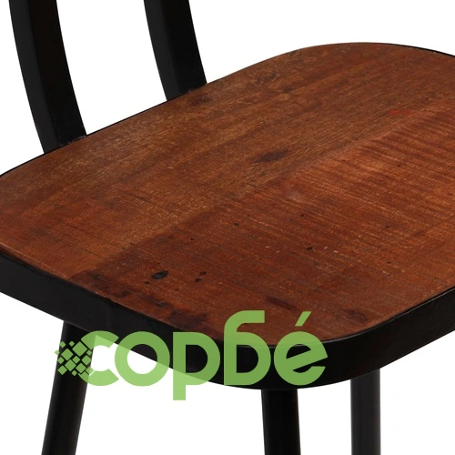 Бар табуретки, 4 бр, регенерирана дървесина масив ➤ топ цена ➤ sorbe.bg