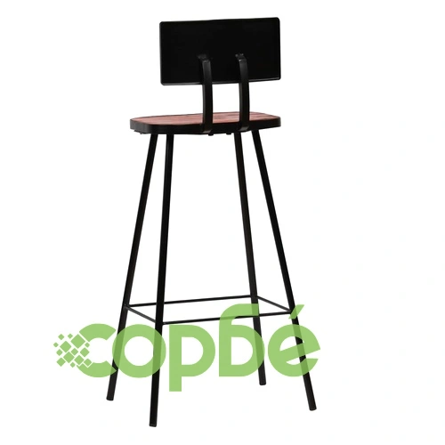 Бар табуретки, 4 бр, регенерирано дърво масив ➤ топ цена ➤ sorbe.bg