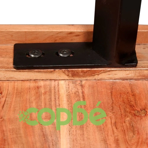 Бар маса, акациево дърво масив, 60x60x107 см ➤ топ цена ➤ sorbe.bg