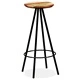 Бар табуретки, 2 бр, регенерирана дървесина масив