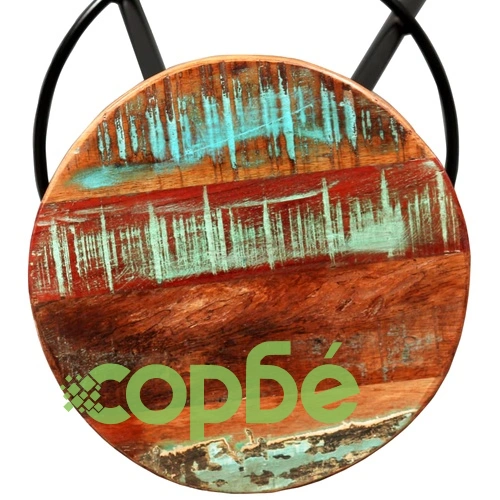 Бар табуретки, 2 бр, регенерирана дървесина масив ➤ топ цена ➤ sorbe.bg