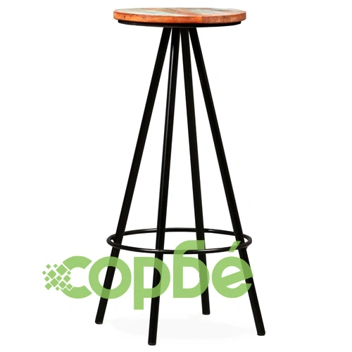 Бар табуретки, 2 бр, регенерирана дървесина масив ➤ топ цена ➤ sorbe.bg