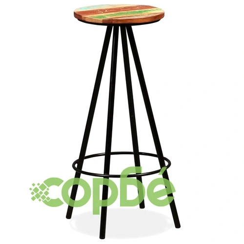 Бар табуретки, 4 бр, регенерирана дървесина масив ➤ топ цена ➤ sorbe.bg