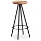 Бар табуретки, 4 бр, регенерирана дървесина масив