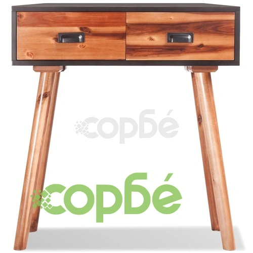 Конзолна маса, акациево дърво масив, 70x30x75 cм ➤ топ цена ➤ sorbe.bg