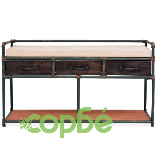 Пейка за съхранение с възглавница, 107,5x34,5x59 см ➤ топ цена ➤ sorbe.bg