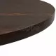 Бистро маса, МДФ и стомана, кръгла, 80x75 см, тъмна пепел 