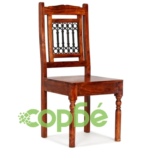 Трапезни столове 2 бр масивно дърво с финиш цвят мед класически ➤ топ цена ➤ sorbe.bg