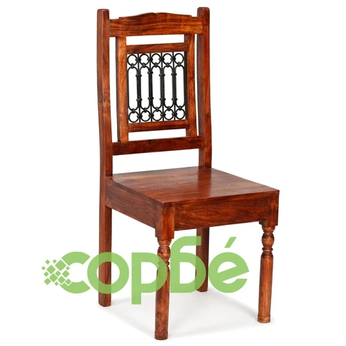 Трапезни столове 2 бр масивно дърво с финиш цвят мед класически ➤ топ цена ➤ sorbe.bg