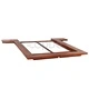 Рамка за легло в стил японски футон, дървен масив, 140x200 см