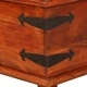 Маса за кафе масивно акациево дърво с меден финиш 80x80x40 см