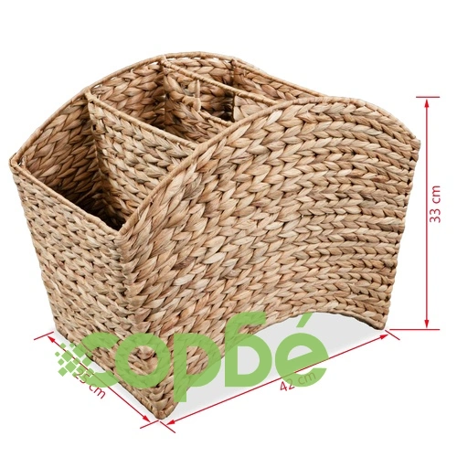 Поставка за списания, 42x25x33 см, воден хиацинт ➤ топ цена ➤ sorbe.bg