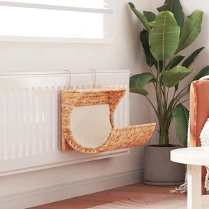 Котешко легло с възглавница, воден хиацинт, 37x20x20 см 