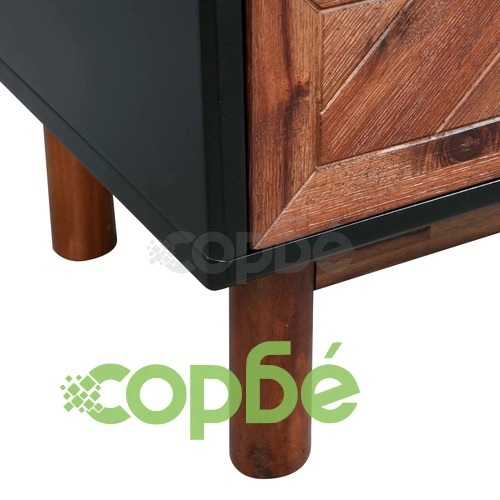Шкаф за телевизор, акациево дърво масив, 100x35x45 см ➤ топ цена ➤ sorbe.bg
