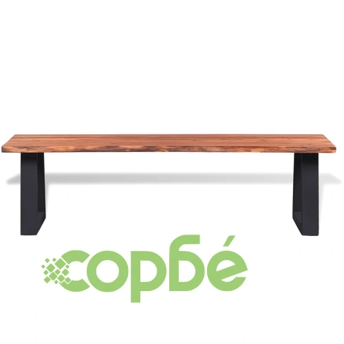 Пейка, акациево дърво масив, 145 см ➤ топ цена ➤ sorbe.bg