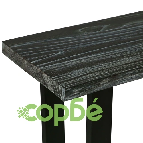 Конзолна маса, минди масив, 110x35x75 cм, сива ➤ топ цена ➤ sorbe.bg