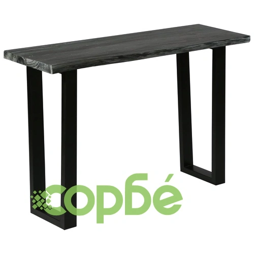 Конзолна маса, минди масив, 110x35x75 cм, сива ➤ топ цена ➤ sorbe.bg