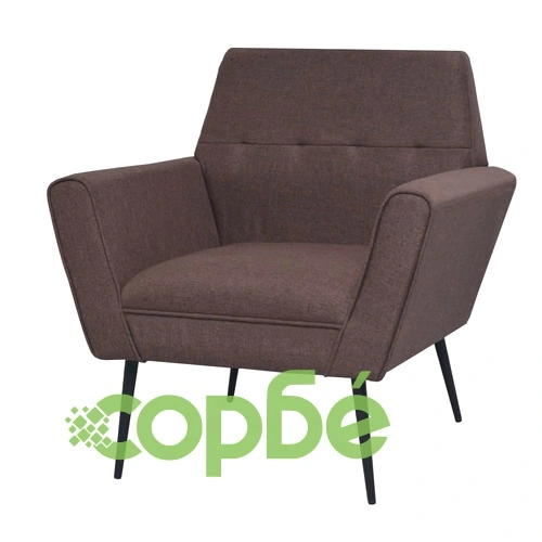 Фотьойл, кафяв, стомана и текстил ➤ топ цена ➤ sorbe.bg