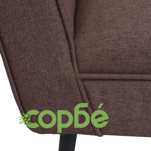 Фотьойл, кафяв, стомана и текстил ➤ топ цена ➤ sorbe.bg