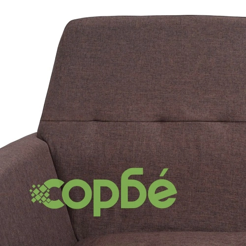 Фотьойл, кафяв, стомана и текстил ➤ топ цена ➤ sorbe.bg