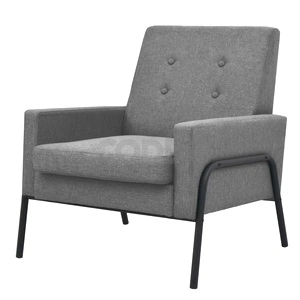 Фотьойл, светлосив, стомана и текстил