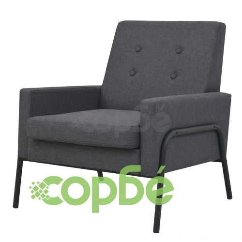 Фотьойл, тъмносив, стомана и текстил ➤ топ цена ➤ sorbe.bg